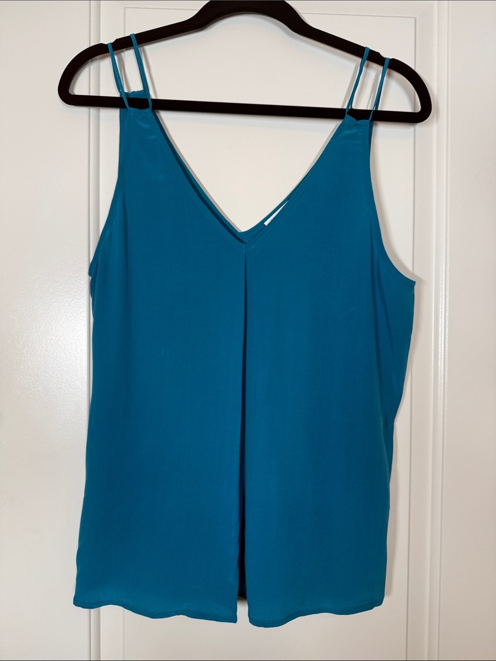 Equipment Teal Double-Strap V-Neck Cami